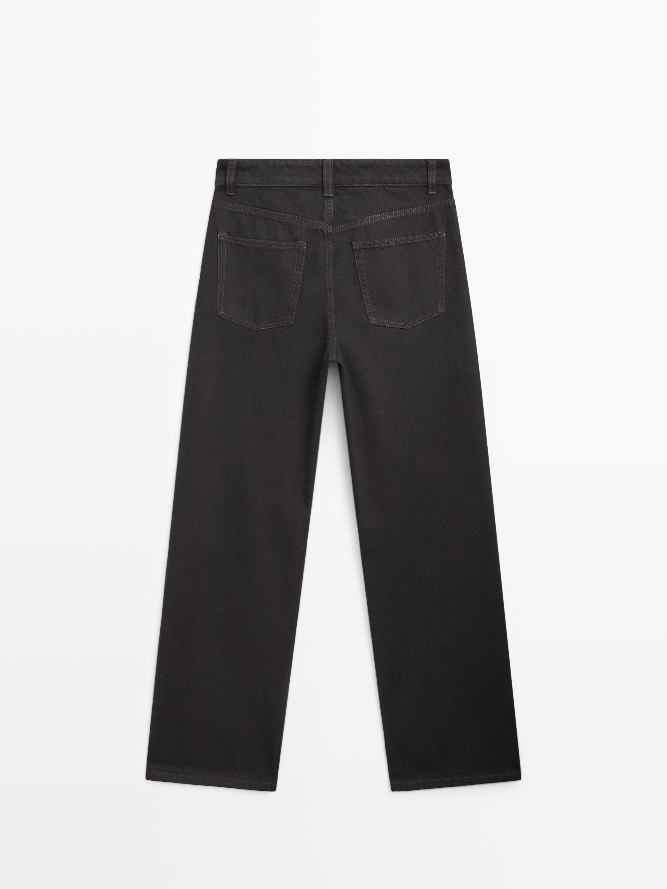 High-waist barrel fit jeans