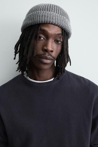 Zara SHORT HAT - Gray - Image 0