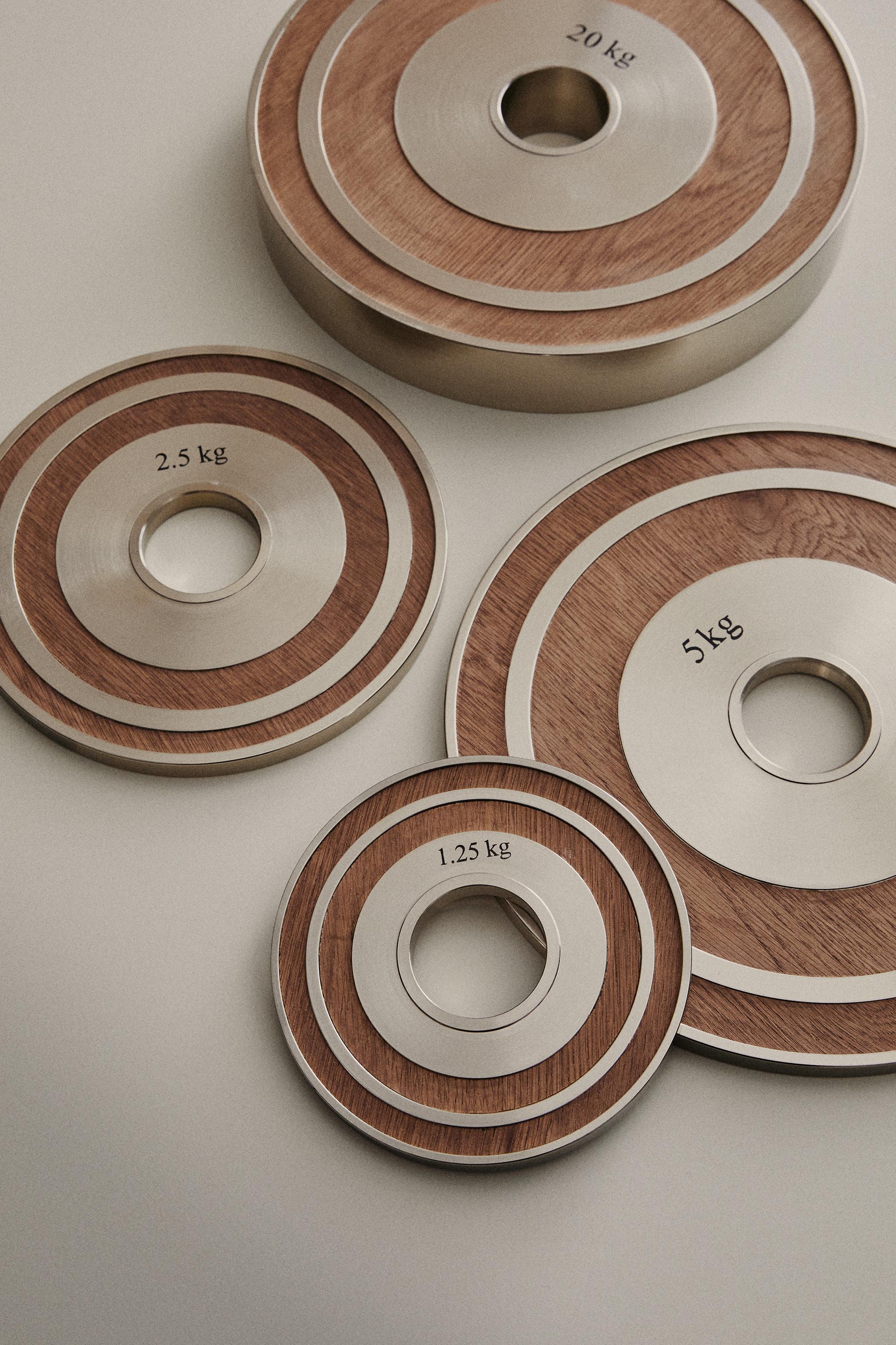 Zara WOODEN DISC WEIGHT SET (SET OF 2) — фото 6