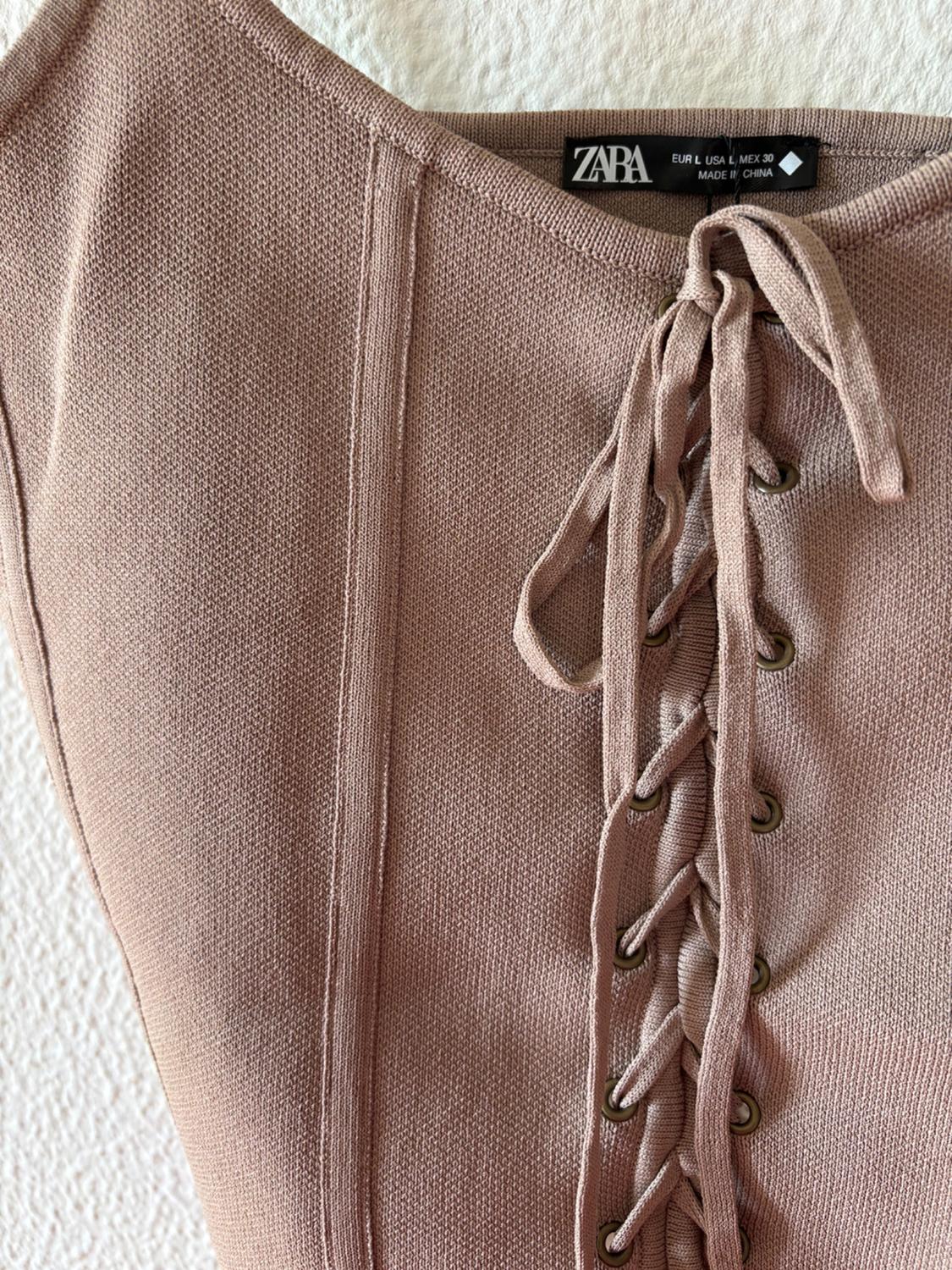 LACE-UP KNIT CORSET - Image 5