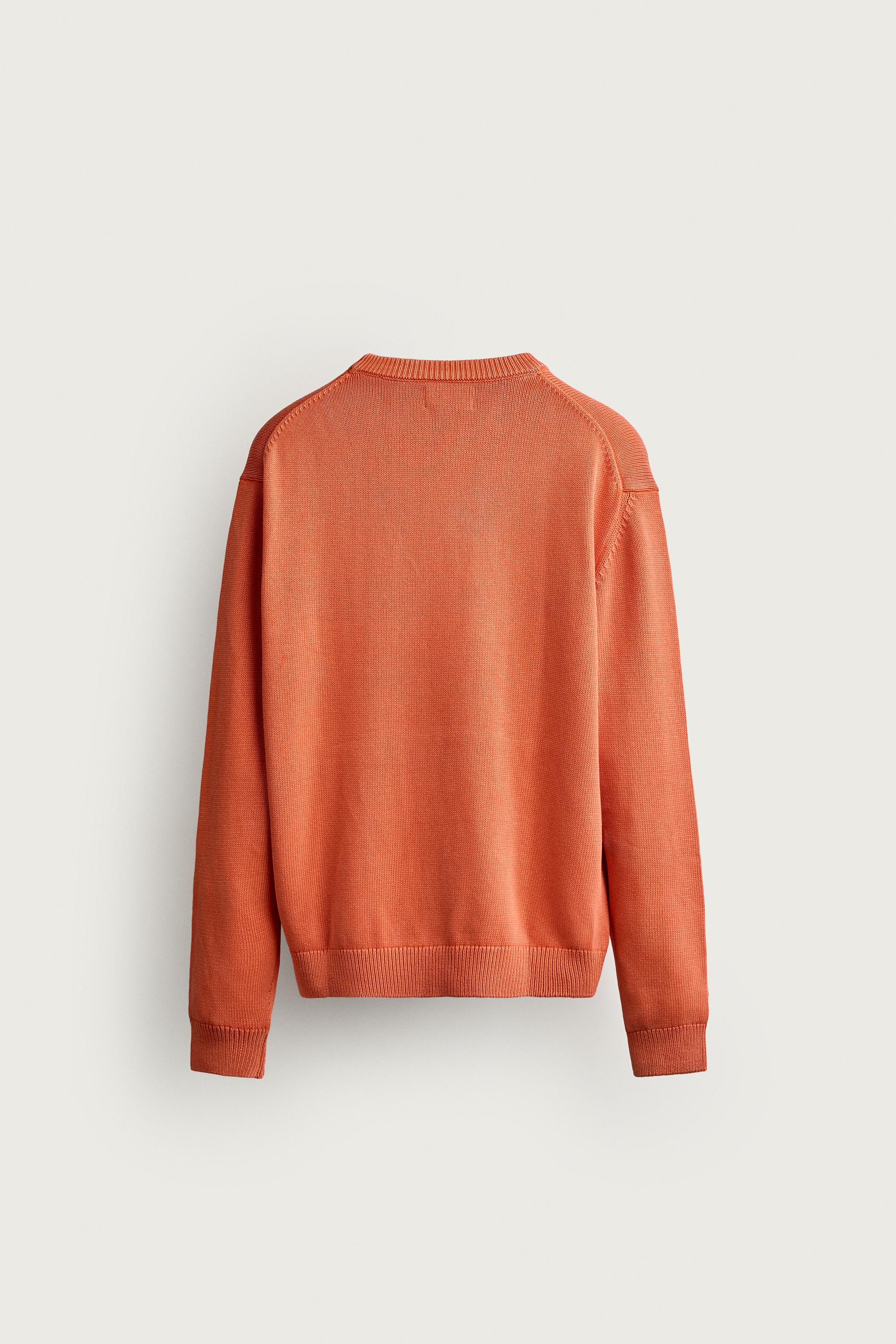 Zara FRUIT OF THE LOOM™ NAKIŞLI %100 PAMUKLU KAZAK görsel 7