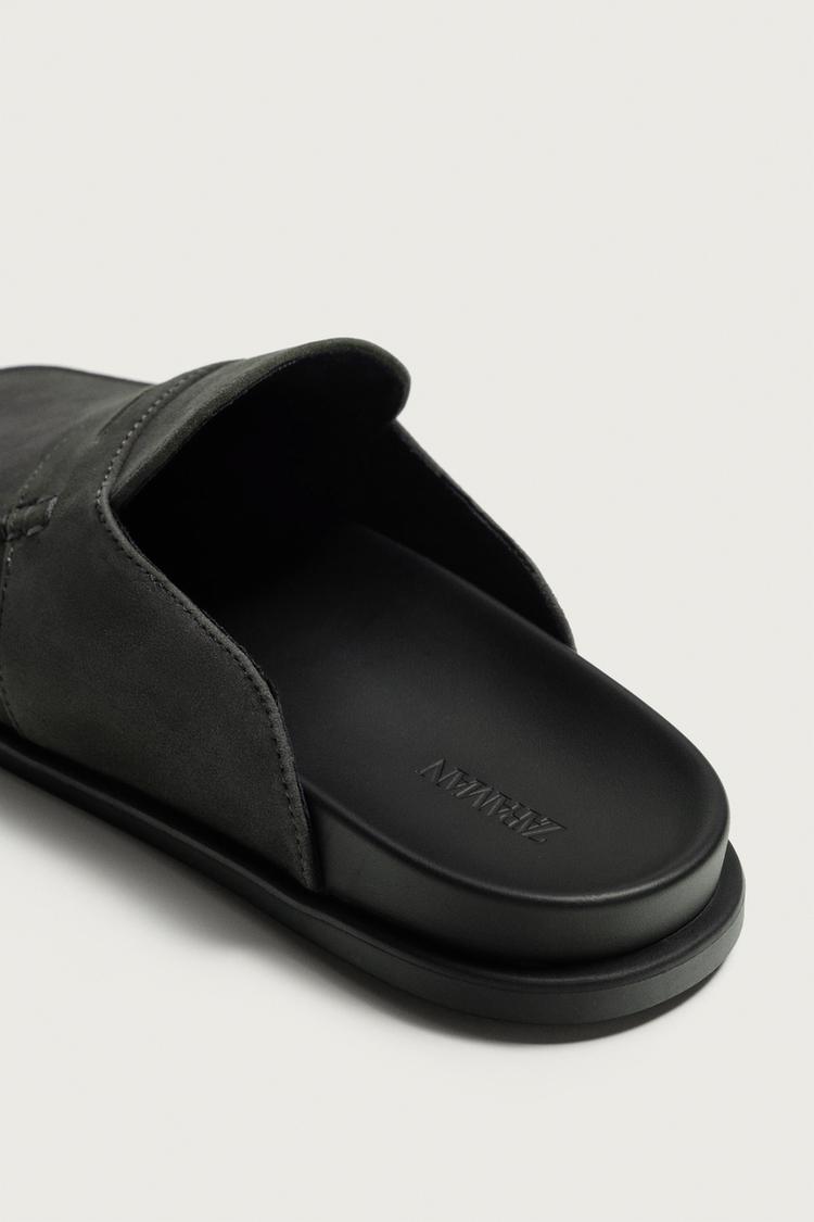 MOCASINES DE CUERO TIPO CLOGS 6