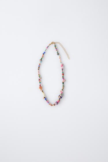 COLLAR ABALORIOS PERLAS - Multicolor de Zara