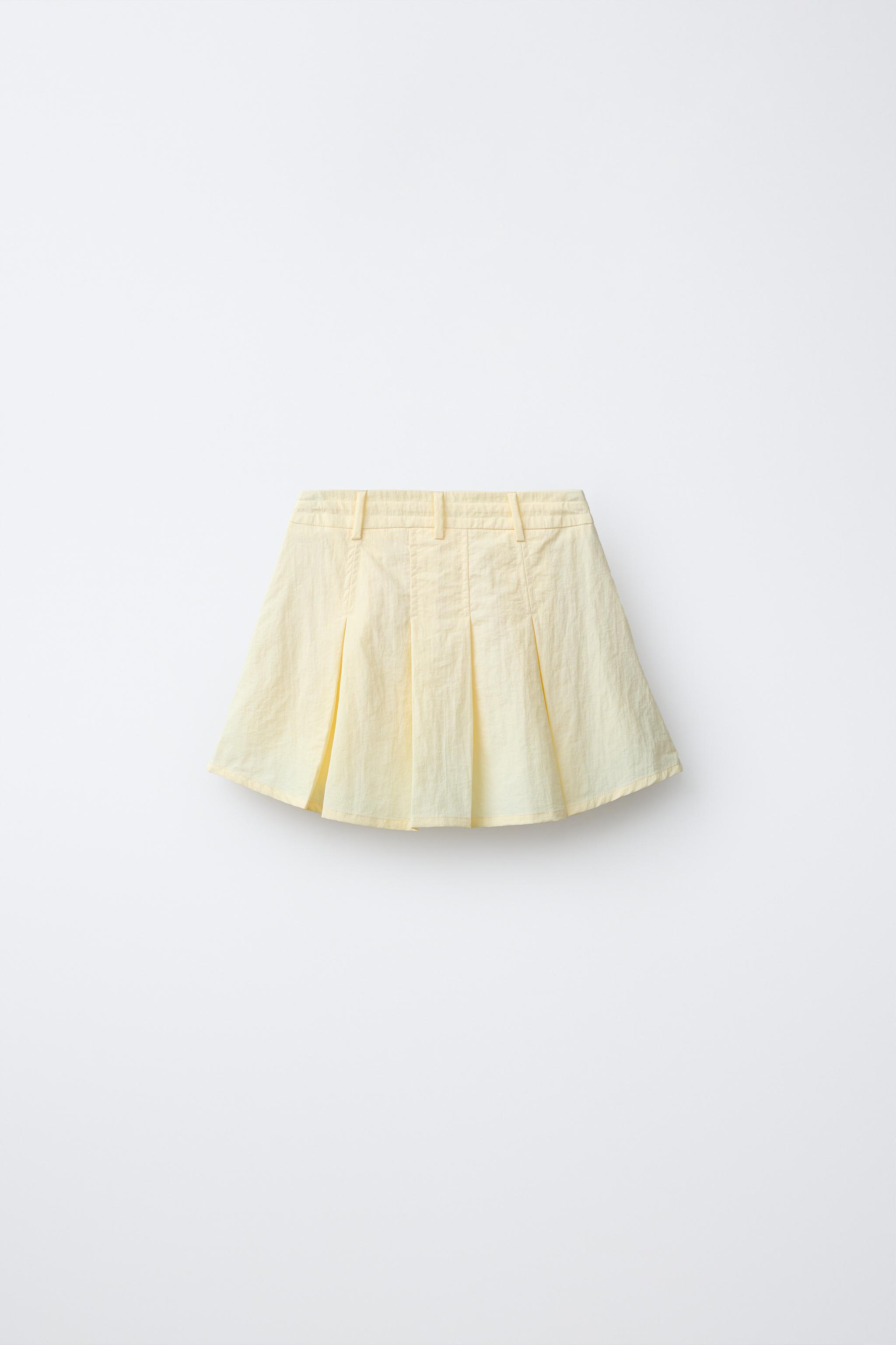ナイロンバミューダスカート - バター | ZARA Japan / 日本