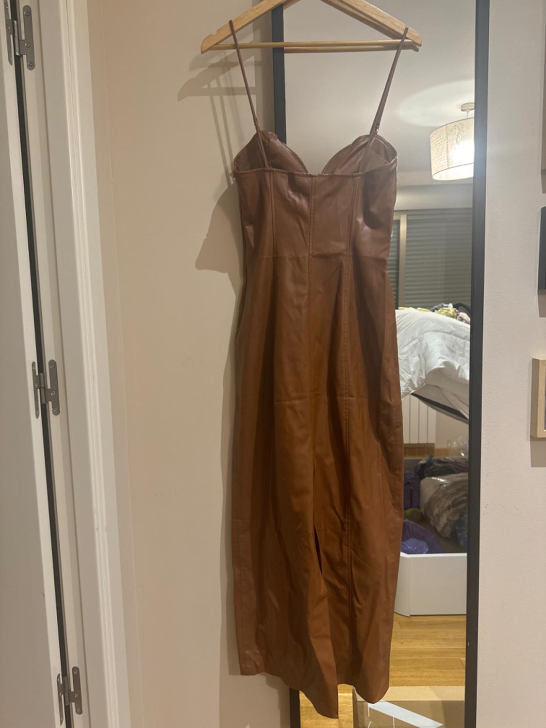 FAUX LEATHER DRESS - Image 3