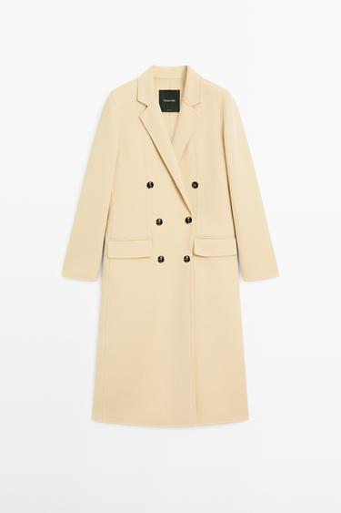 Zara Long wool blend surplice coat - 319 - Image 0