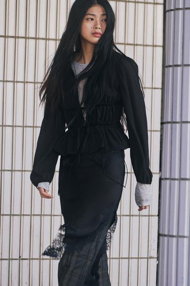 CHECK TROUSERS - Grey / Tan by Zara