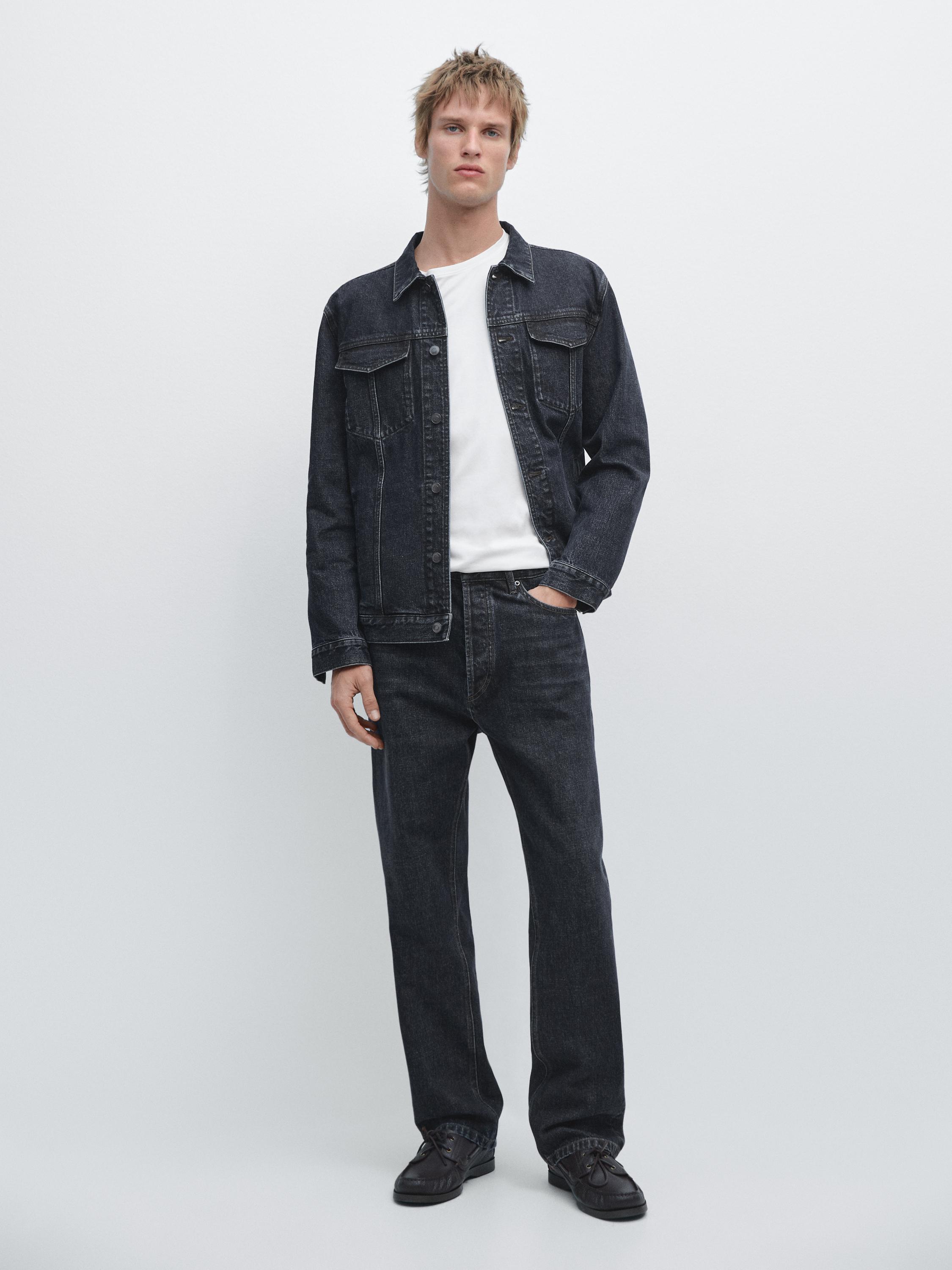 Denim trucker jacket