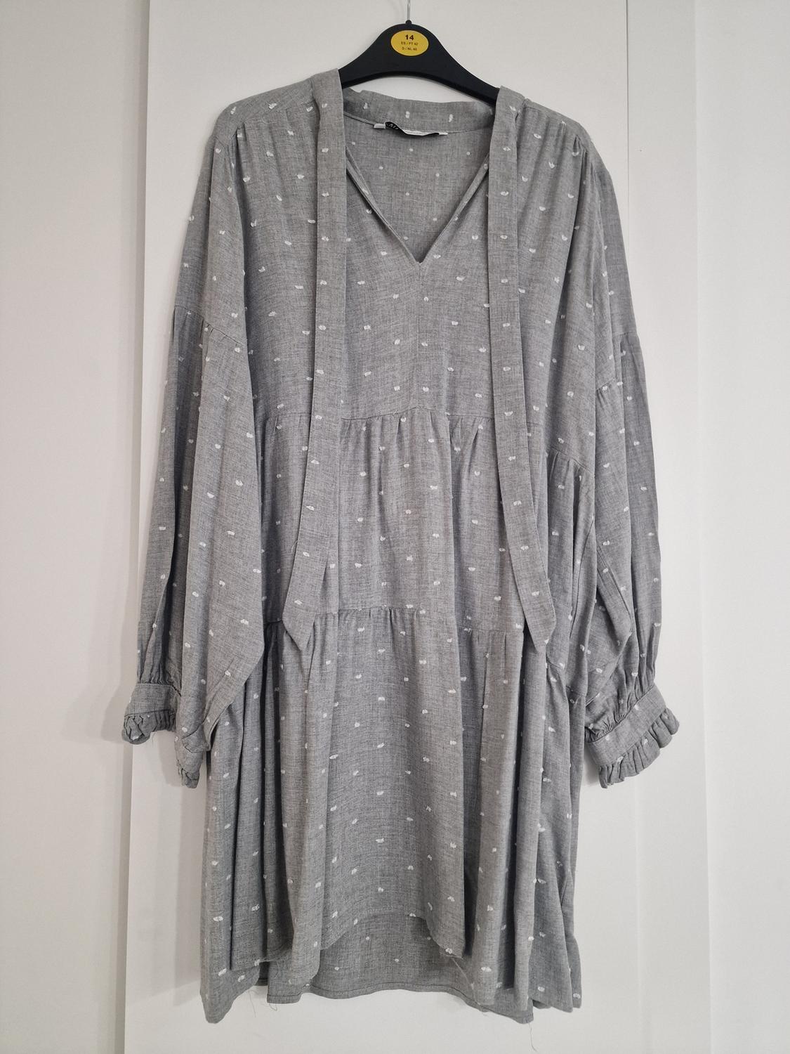 DOTTED MESH MINI DRESS