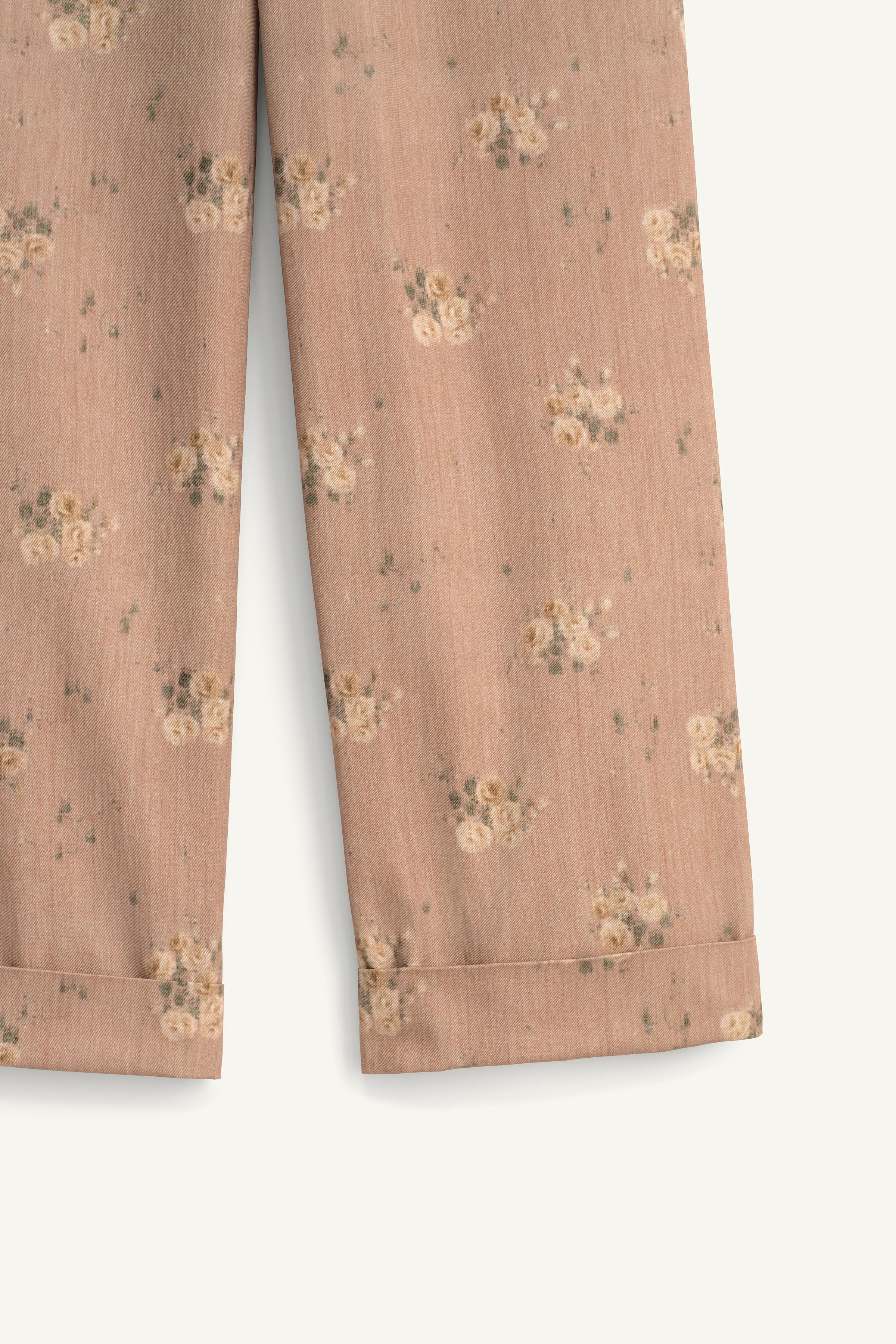 LIMITED EDITION ÇİÇEK DESENLİ PANTOLON - Görsel 10