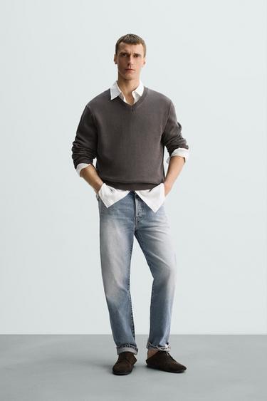 JERSEY ALGODÓN - LINO LIMITED EDITION - Marrón de Zara - Imagen 0