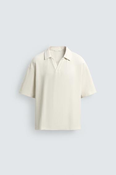 OTTOMAN RELAXED FIT POLO SHIRT - Oyster-white by Zara