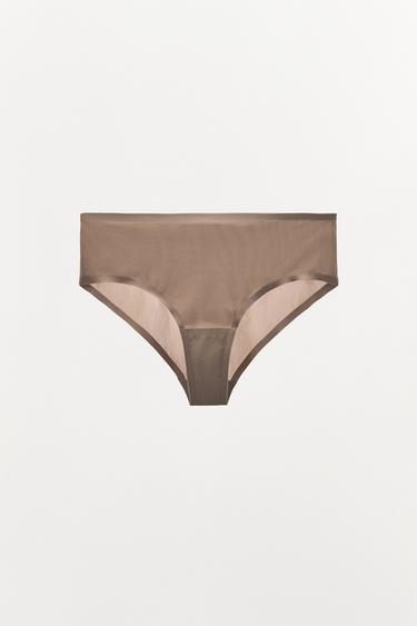 ТРУСЫ ИЗ СМЕСОВОГО ПОЛИАМИДА — ЗЕЛЕНЫЙ / СЕРЫЙ от Zara