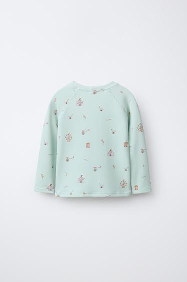 1-6 ANS/ T-SHIRT DE BAIN « CIRQUE » - Vert d'eau de Zara - Image 1