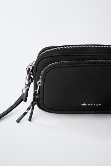 NYLON CROSSBODY BAG - Black by Zara - Image 2
