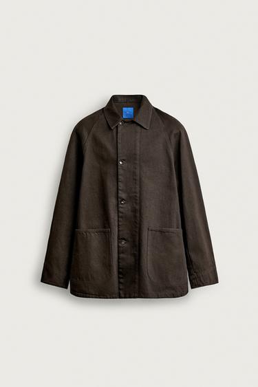 CHAQUETA BOLSILLOS AARON LEVINE X ZARA - Marrón chocolate de Zara