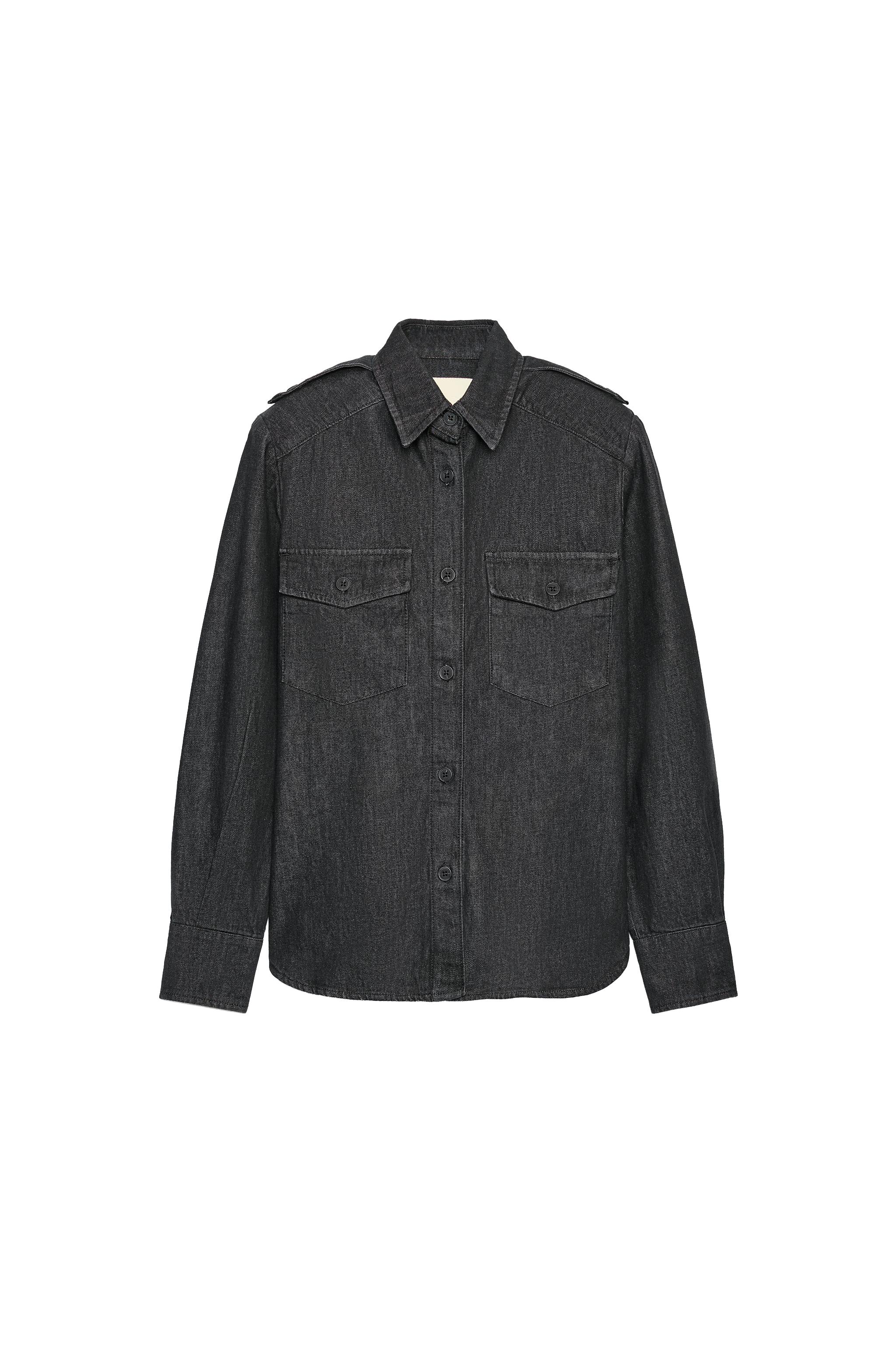 CAMISA BOLSILLOS TRF DENIM