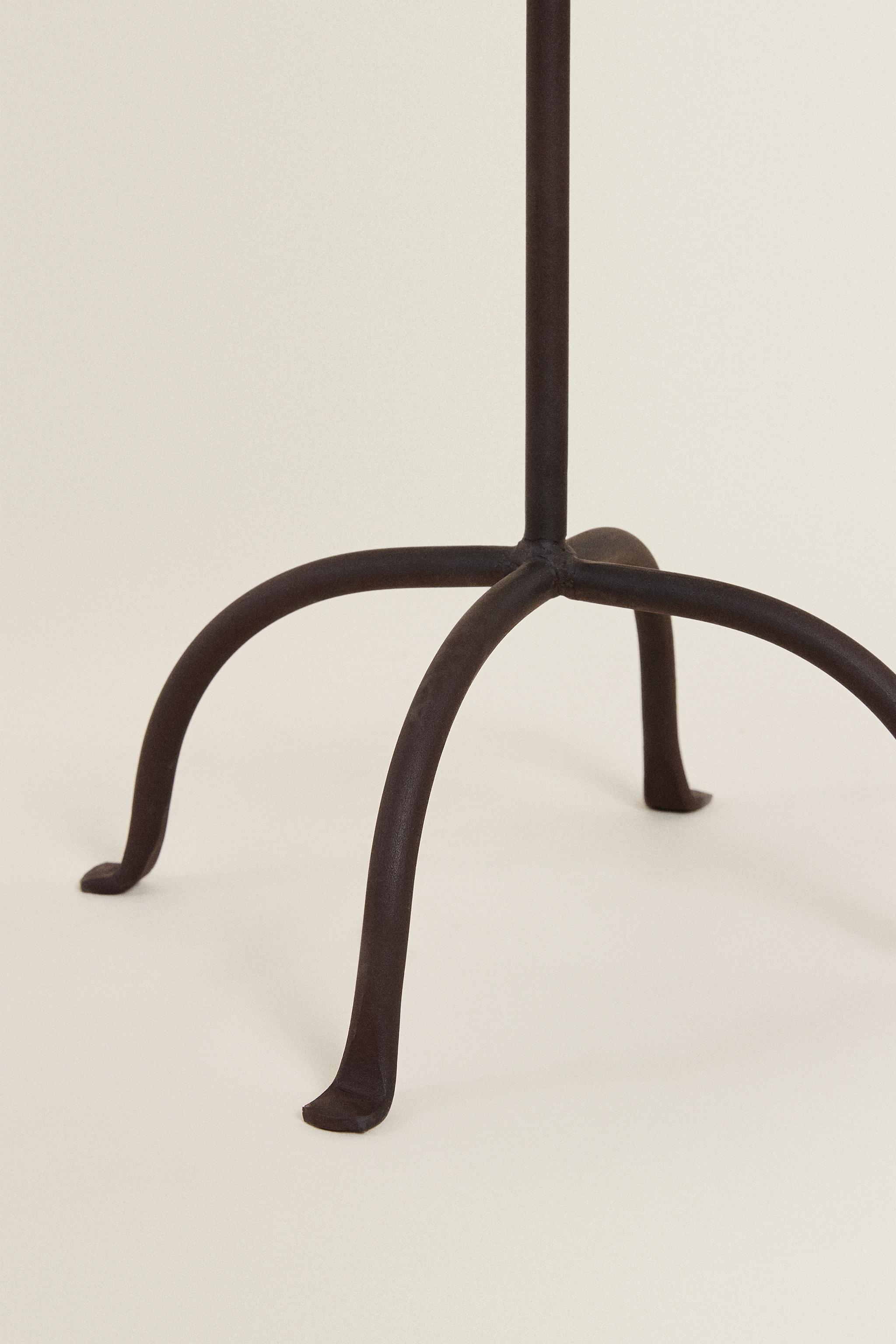 TABLE D'APPOINT MÉTAL VIEILLI