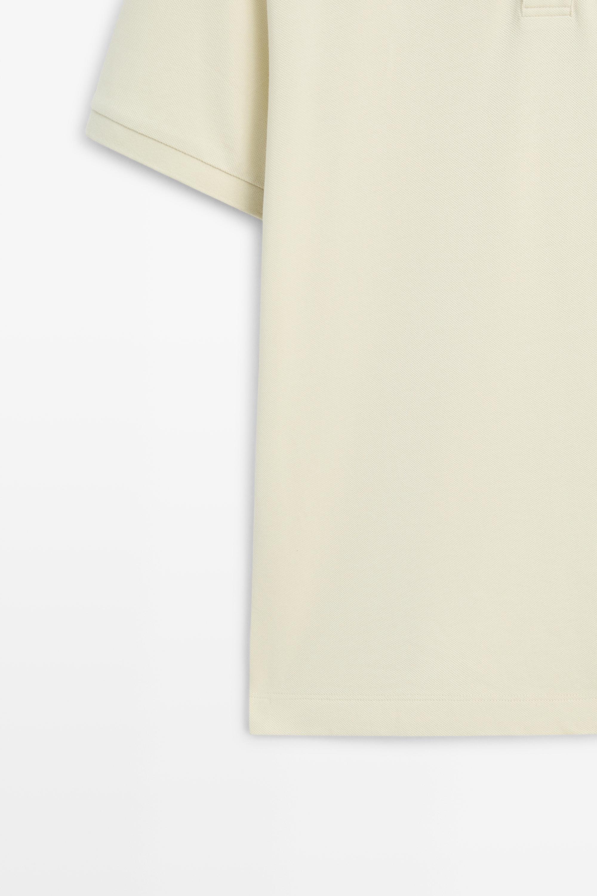 Polo micro-texturé coton