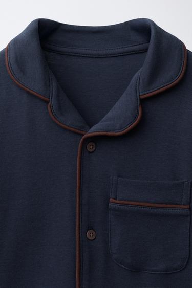 6-14 YEARS/ PYJAMAS WITH CONTRAST DETAIL - Navy blue by Zara