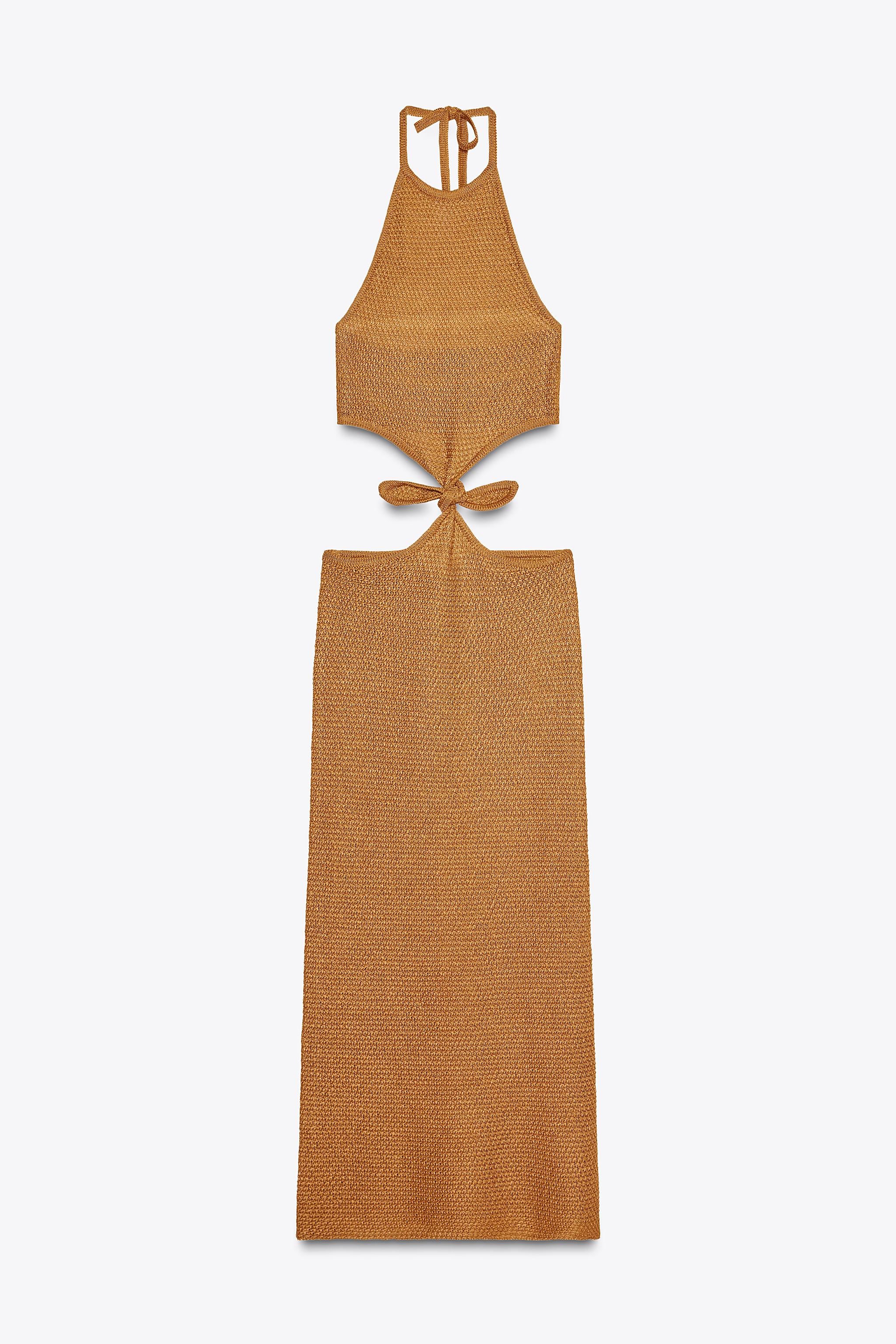 HALTER KNIT CUT OUT DRESS