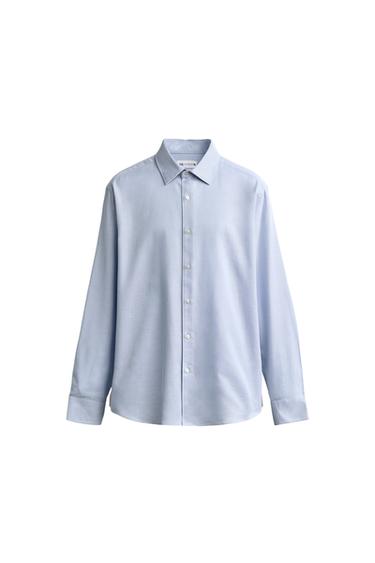 EASY CARE TEXTURED SHIRT - Sky blue by Zara