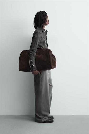 FLOWING WIDE-LEG TROUSERS - Grey by Zara - Image 3