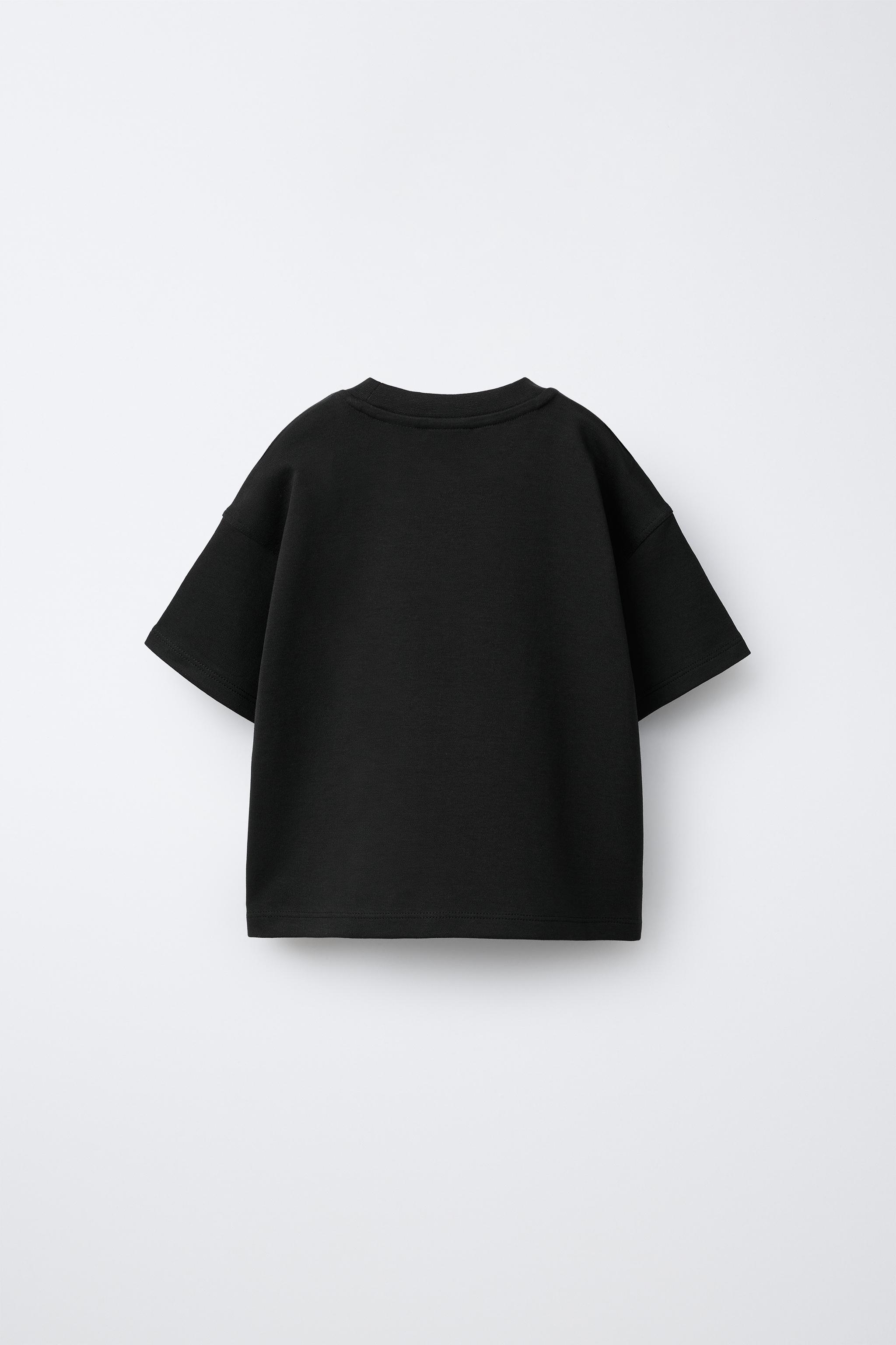 Детские футболки Zara BASIC INTERLOCK T-SHIRT — фото 2