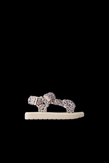 SANDALE MIT ANIMALPRINT - Rosa von Zara - Bild 0