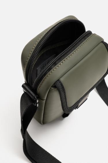 SAC BANDOULIÈRE EFFET GOMME - Vert kaki de Zara - Image 5