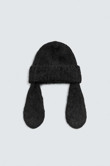 MŨ LEN TAI GOOFY HARRY LAMBERT FOR ZARA X DISNEY - Màu đen từ Zara - Hình ảnh 0