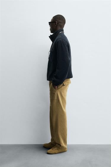 TEXTURED POUCH POCKET JACKET - Navy blue by Zara - Image 3