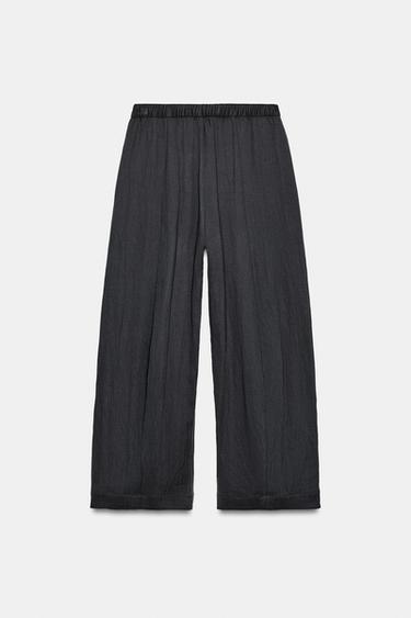 PANTALON BARREL ZW COLLECTION - Gris foncé de Zara - Image 5