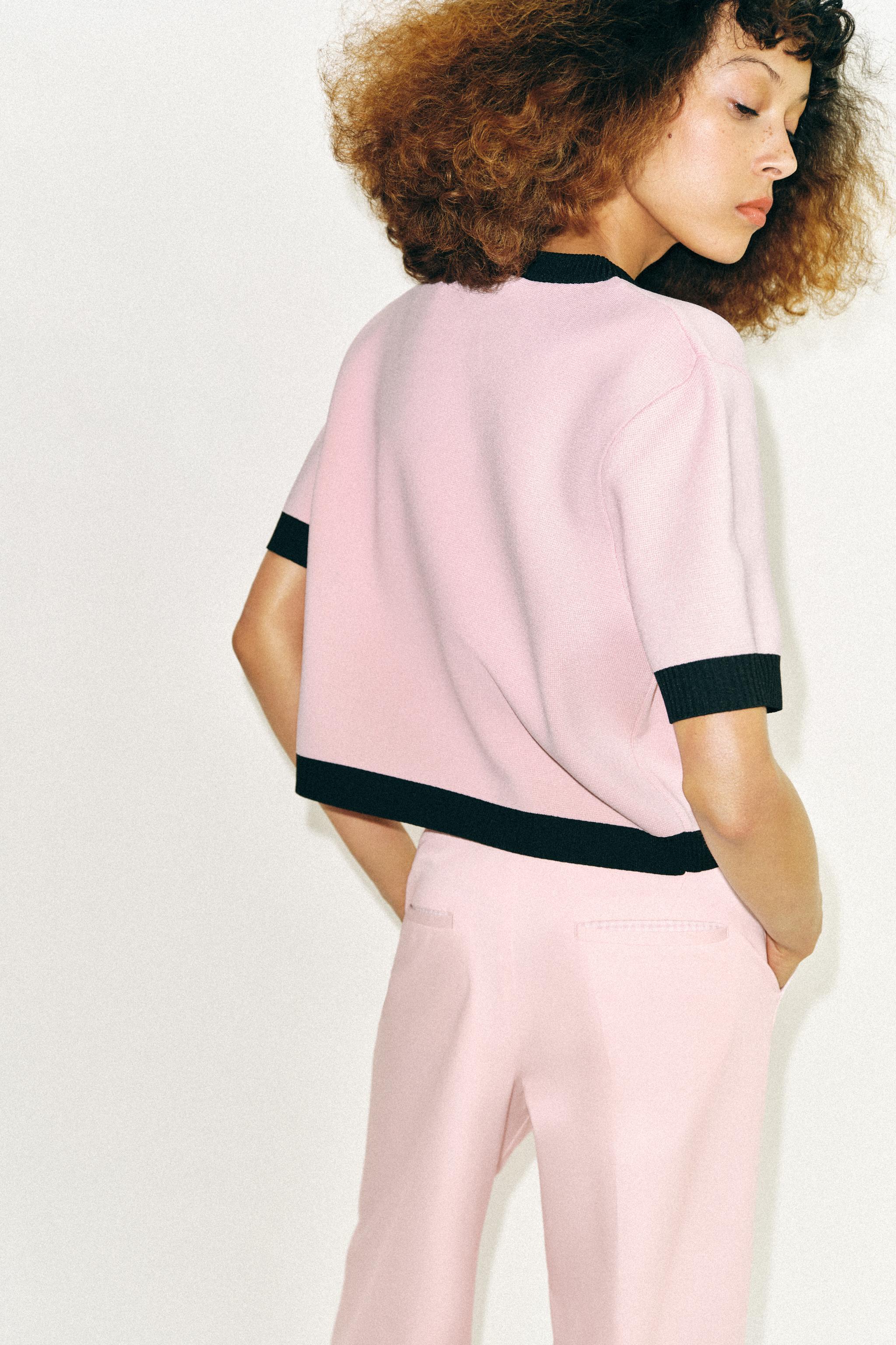 COMBINATION SHORT SLEEVE KNIT JACKET