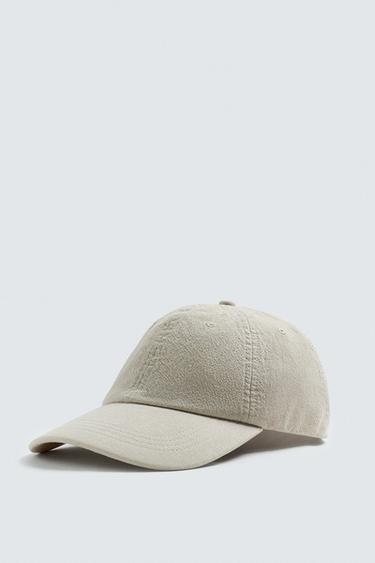 Zara COTTON CAP - Sand - Image 0