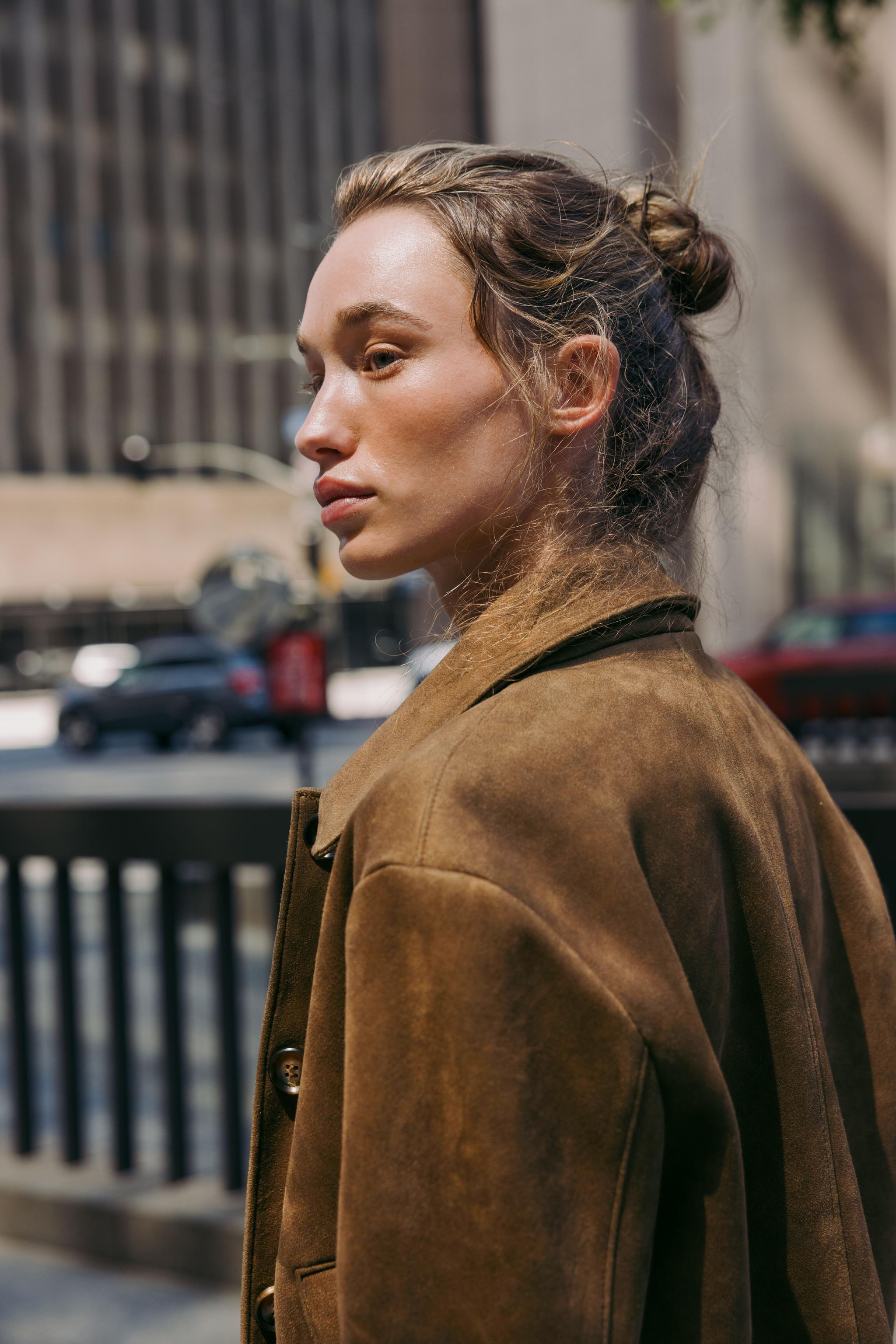 スエード風ジャケット - ブラウン | ZARA Japan / 日本