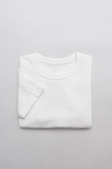 T-SHIRT BASIQUE HEAVY WEIGHT - Blanc de Zara