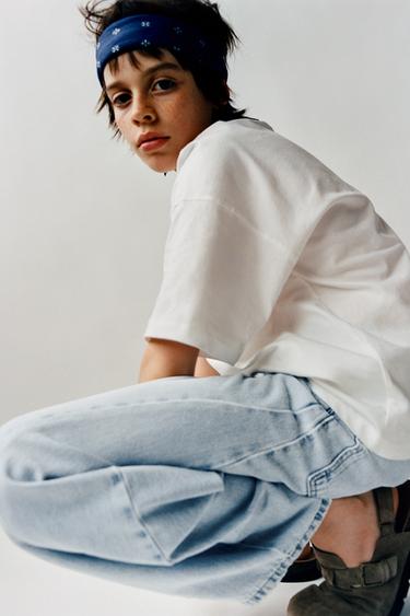 BARREL JEANS - Light blue by Zara - Image 5