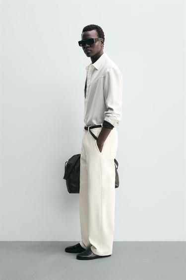 CHEMISE WESTERN FLUIDE - Écru de Zara - Image 3