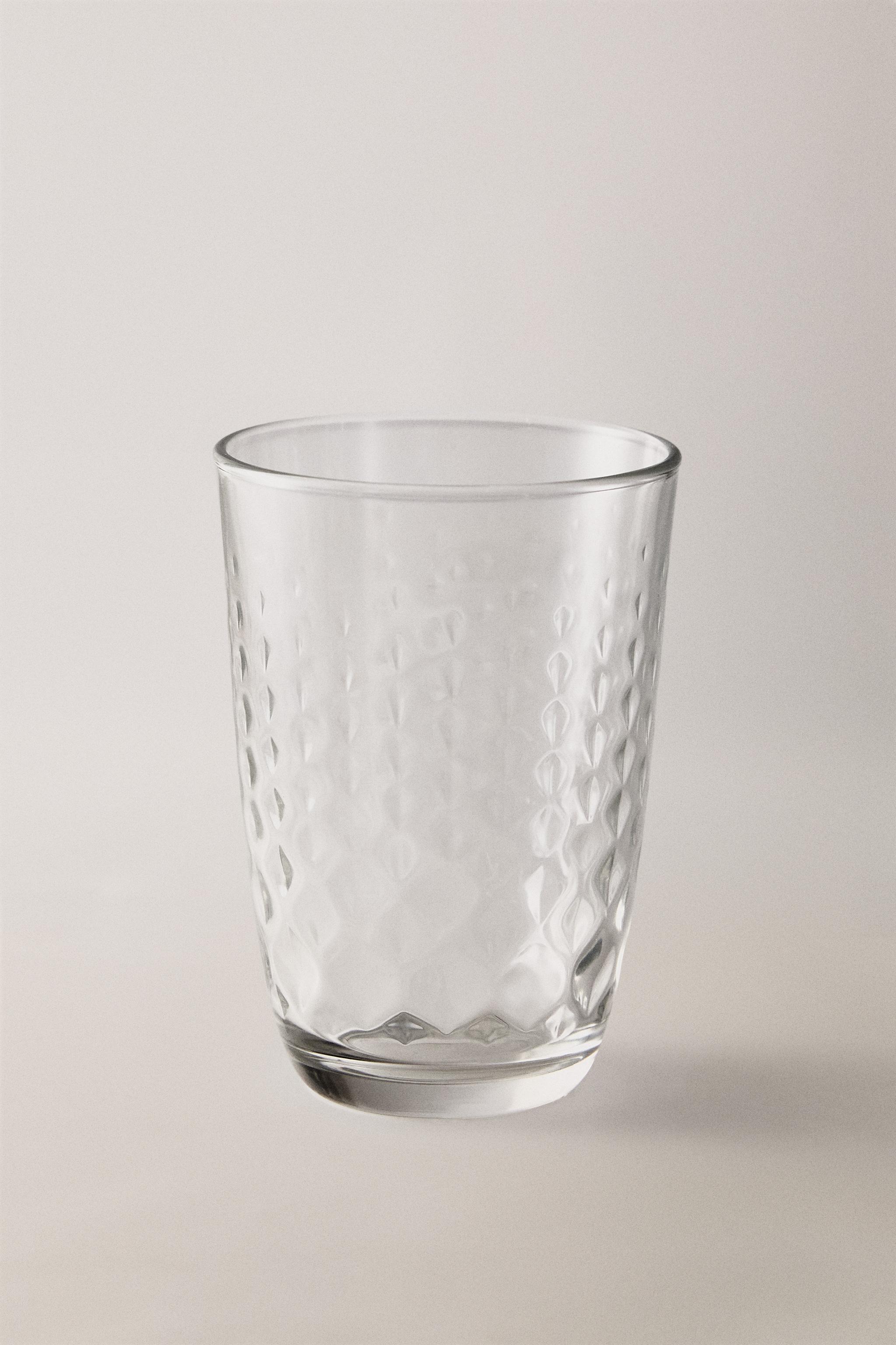 RAISED DESIGN TUMBLER — Transparent