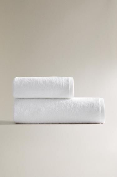 TOALLA BAÑO EXTRA SUAVE - Blanco de Zara