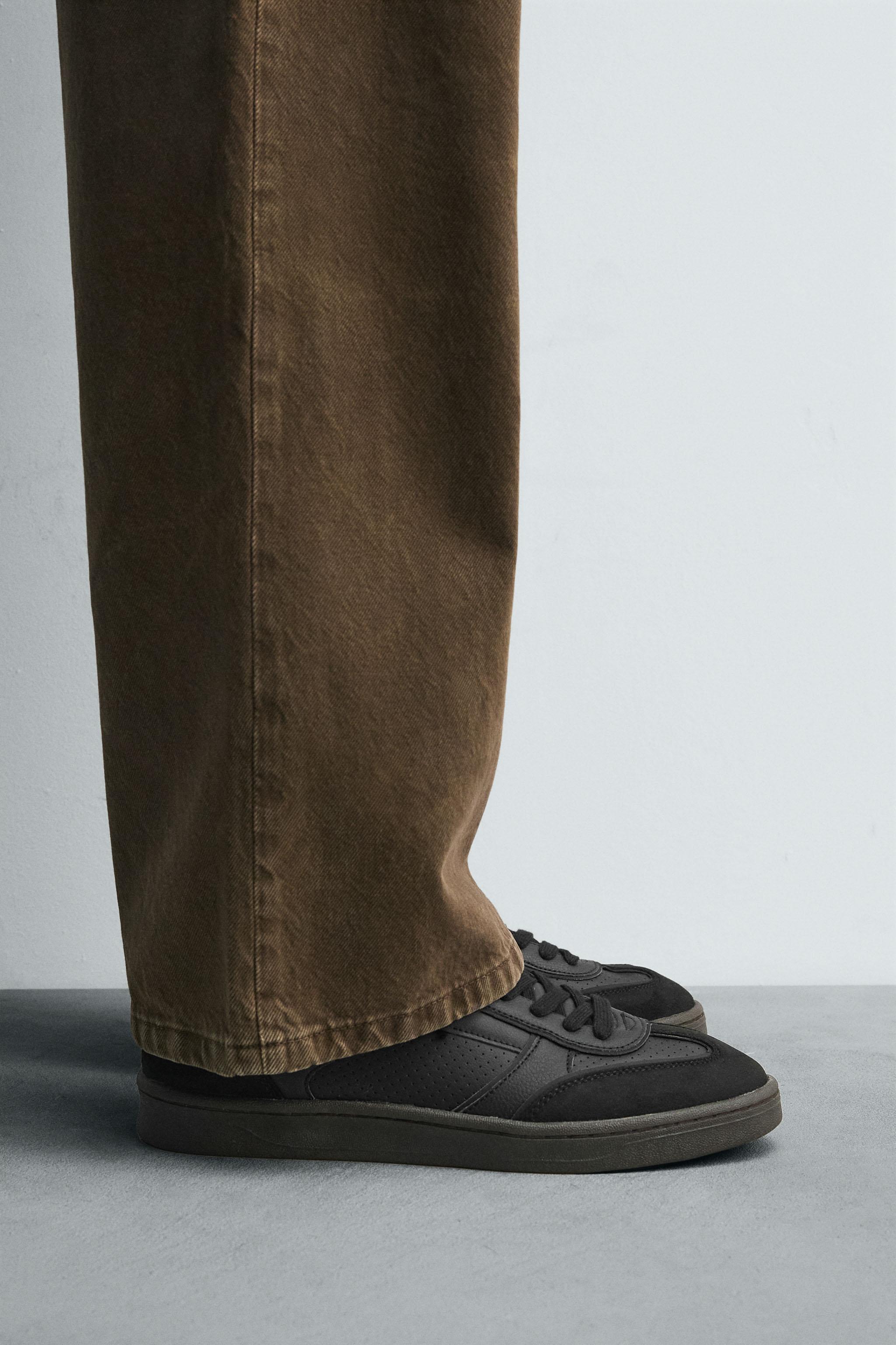 CONTRAST SOLE SNEAKERS