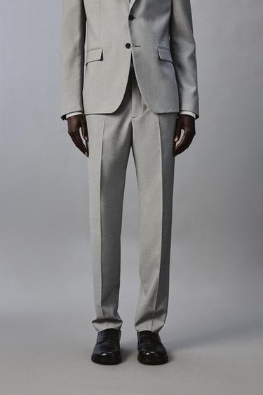COMFORT SUIT TROUSERS - Grey by Zara