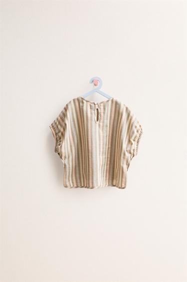 ZARA TIMELESS - STRIPED BLOUSE - camel by Zara - Image 1