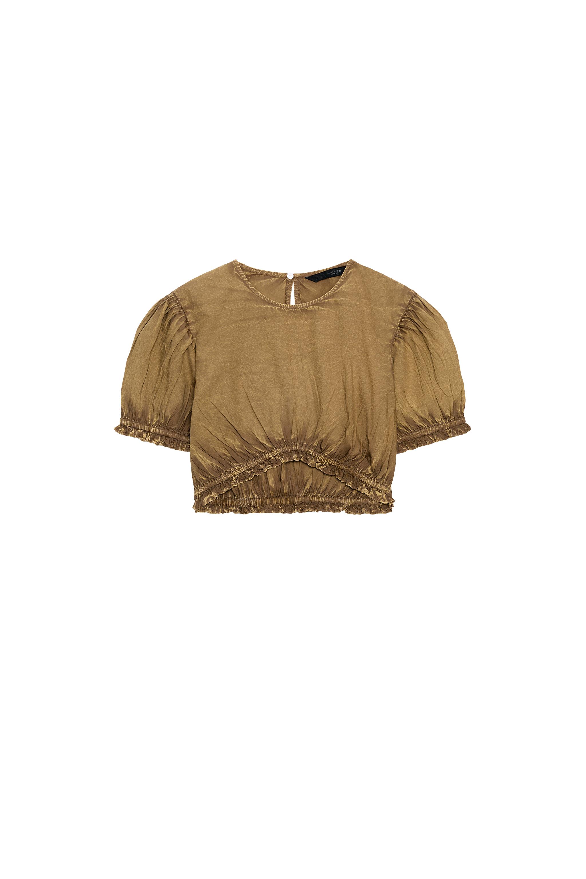 YIKANMIŞ POPLİN CROP TOP