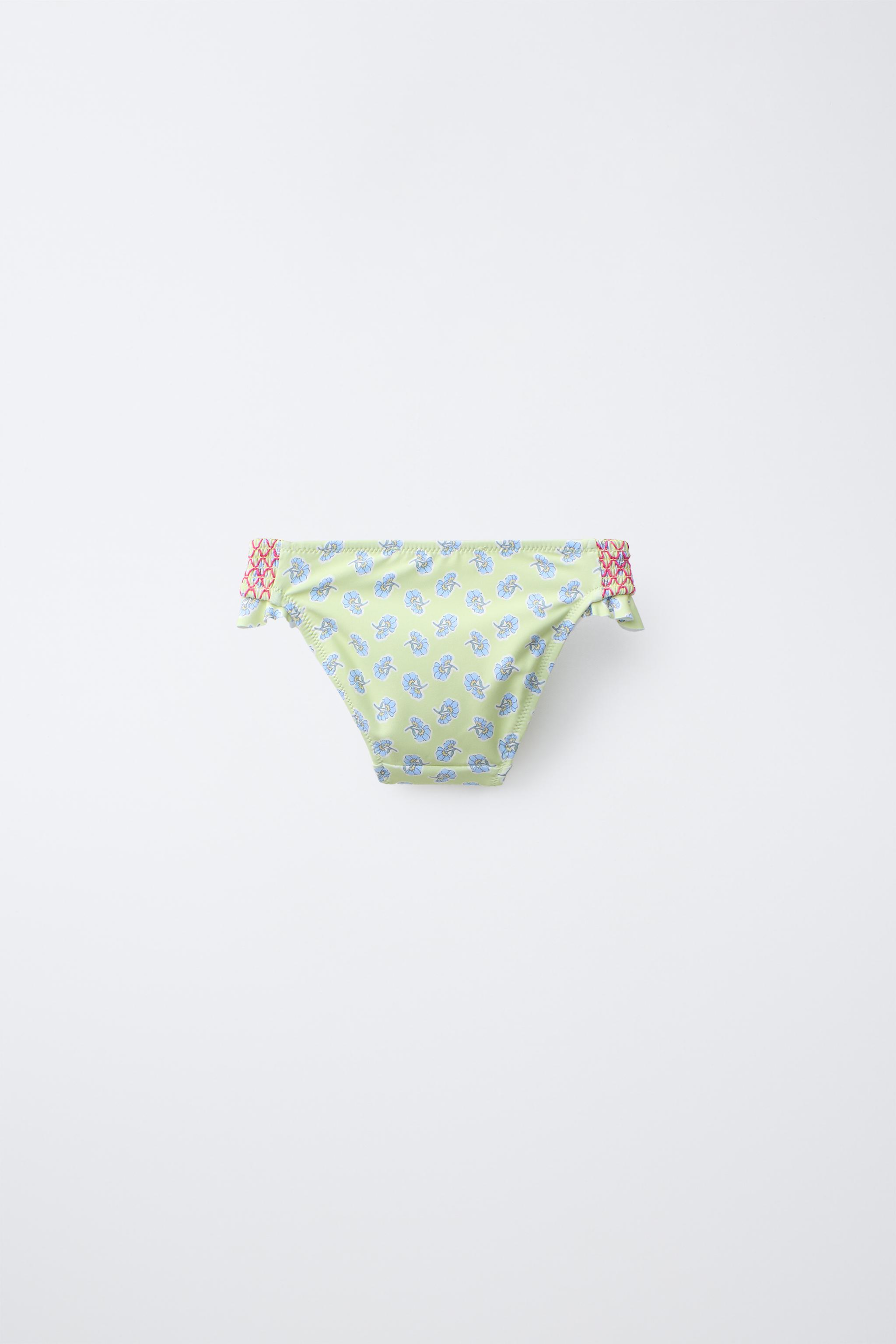 2-6 YEARS/ TWO-PACK CHECK AND FLORAL SWIM BOTTOMS