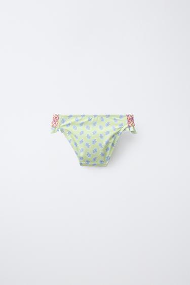 2-6 YEARS/ 2-PACK OF CHECK AND FLORAL SWIM BRIEFS - Pink by Zara - Image 2