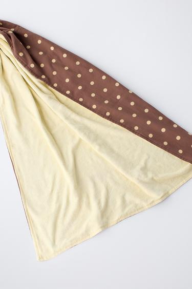 POLKA DOT PRINT TOWEL BAG - Brown by Zara - Image 2
