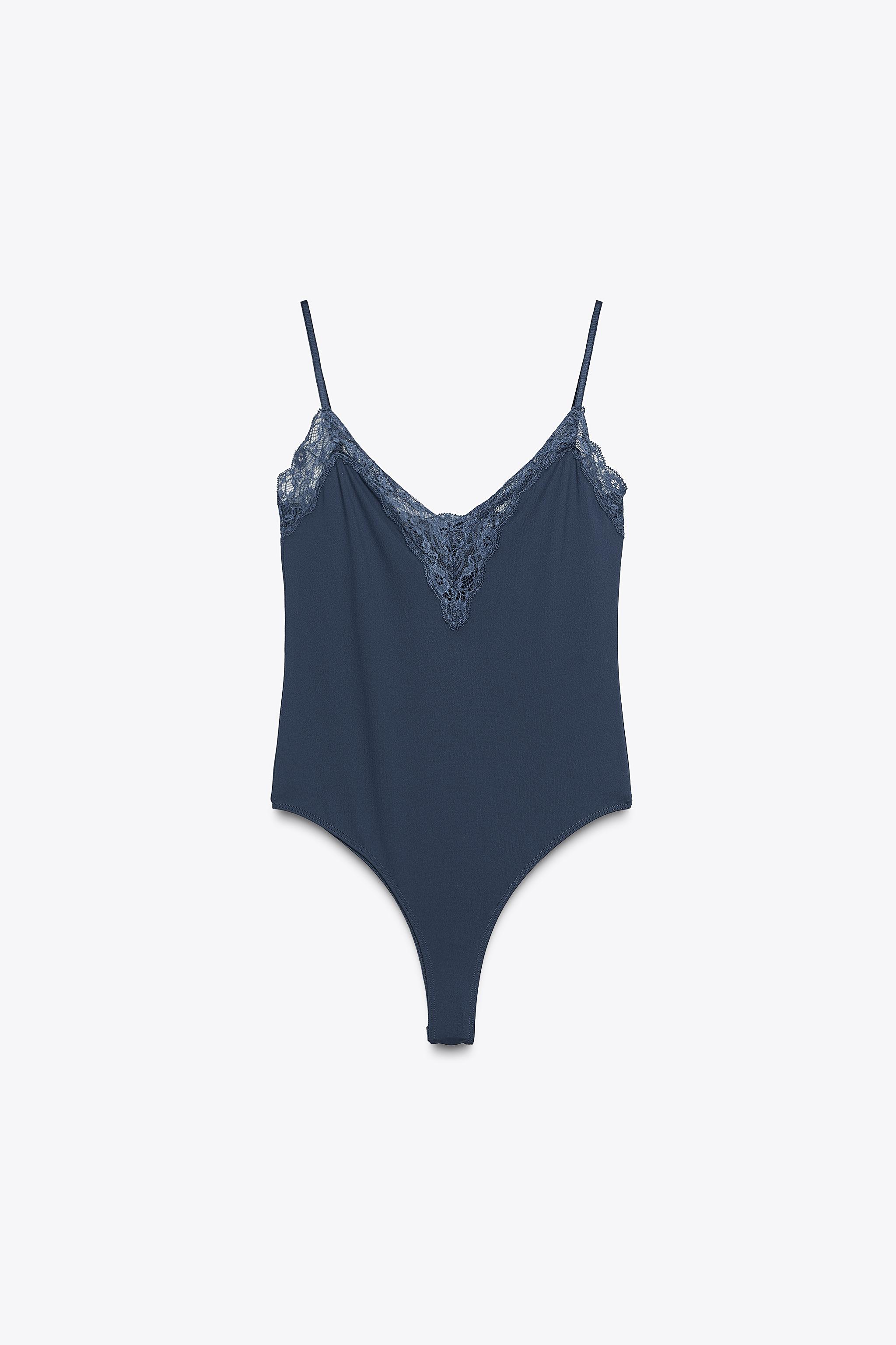 サロペット・オーバーオール・オールインワン CARLA Lace body suit Bluegray CARLA Lace body suit Bluegray - メルカリ