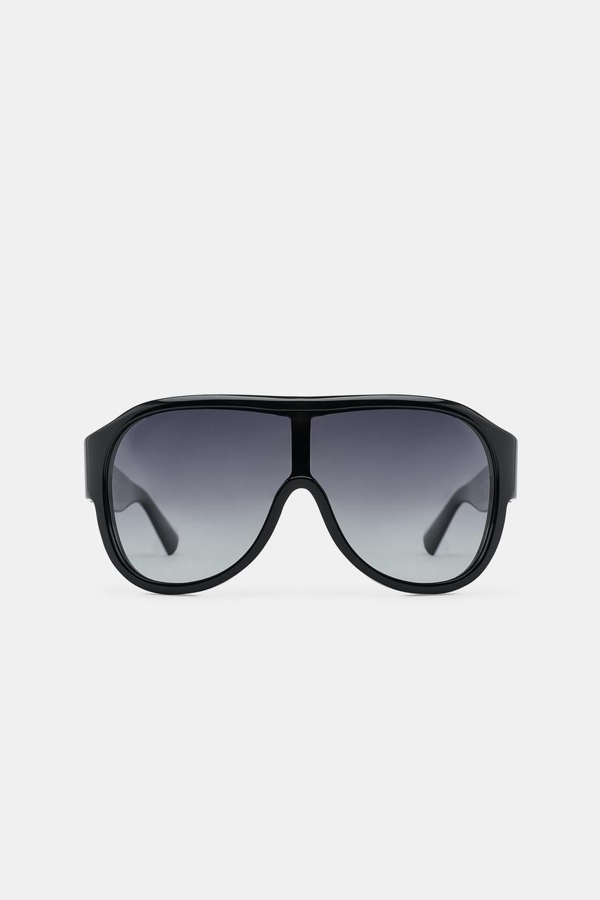 AVIATOR SHIELD SUNGLASSES - Black | ZARA New Zealand display picture 1